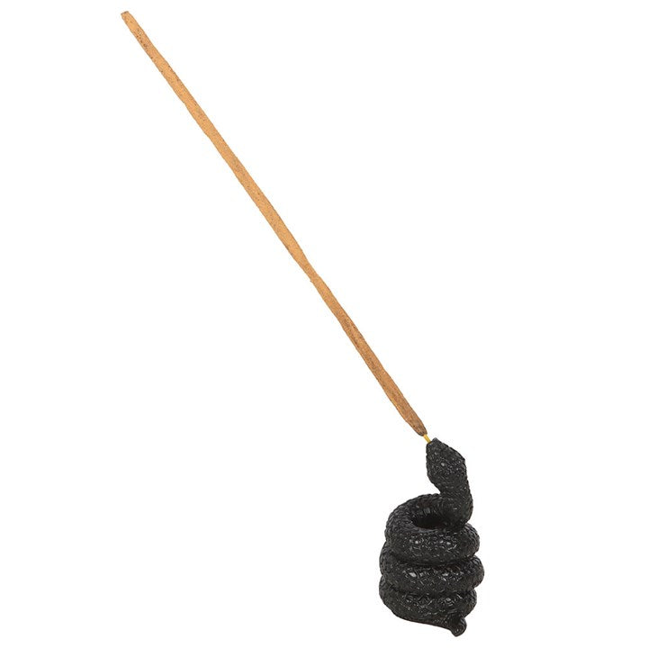 Incense Stick Holder - Black Coiled Snake