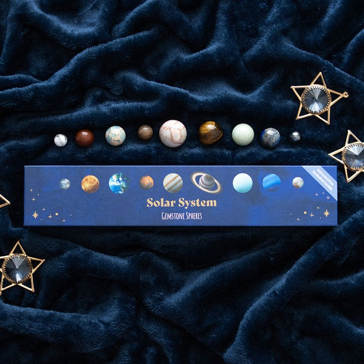 Crystal Gemstone Sphere Set - Solar System