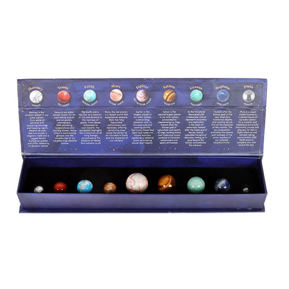 Crystal Gemstone Sphere Set - Solar System