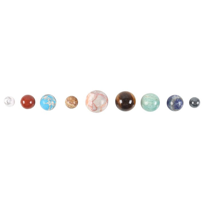 Crystal Gemstone Sphere Set - Solar System