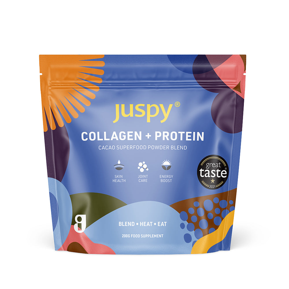 Juspy Collagen and Cacao Protein Blend Travel Pack 200g