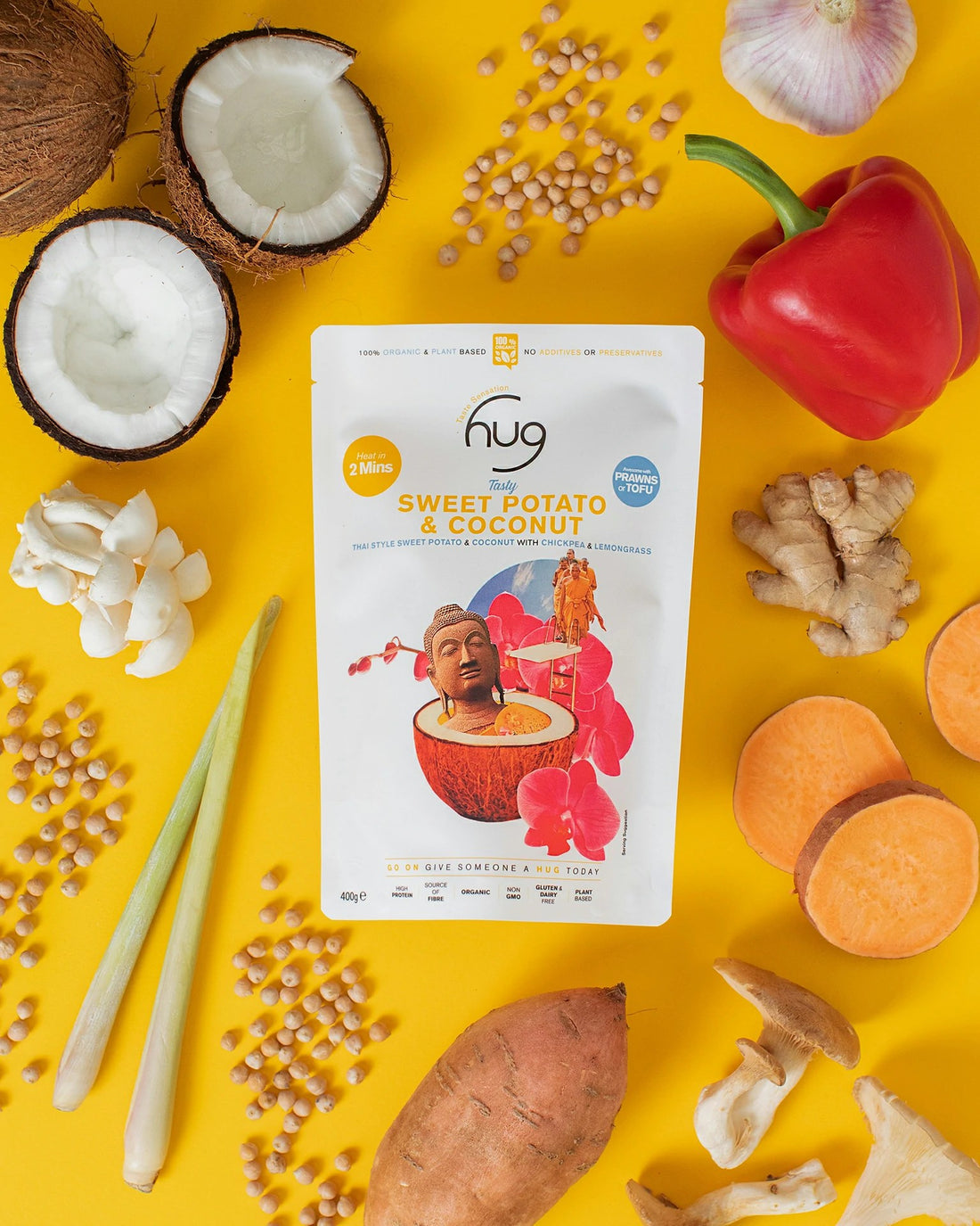 Hug Foods Organic Sweet Potato &amp; Coconut Meal 400g