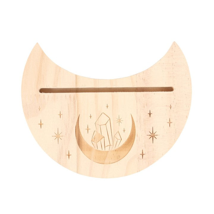 Natural Crystal Crescent Moon Tarot Card Stand