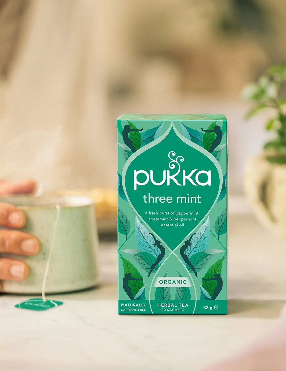 Pukka Tea Organic Three Mint Tea DB 40g (20 tea sachets)