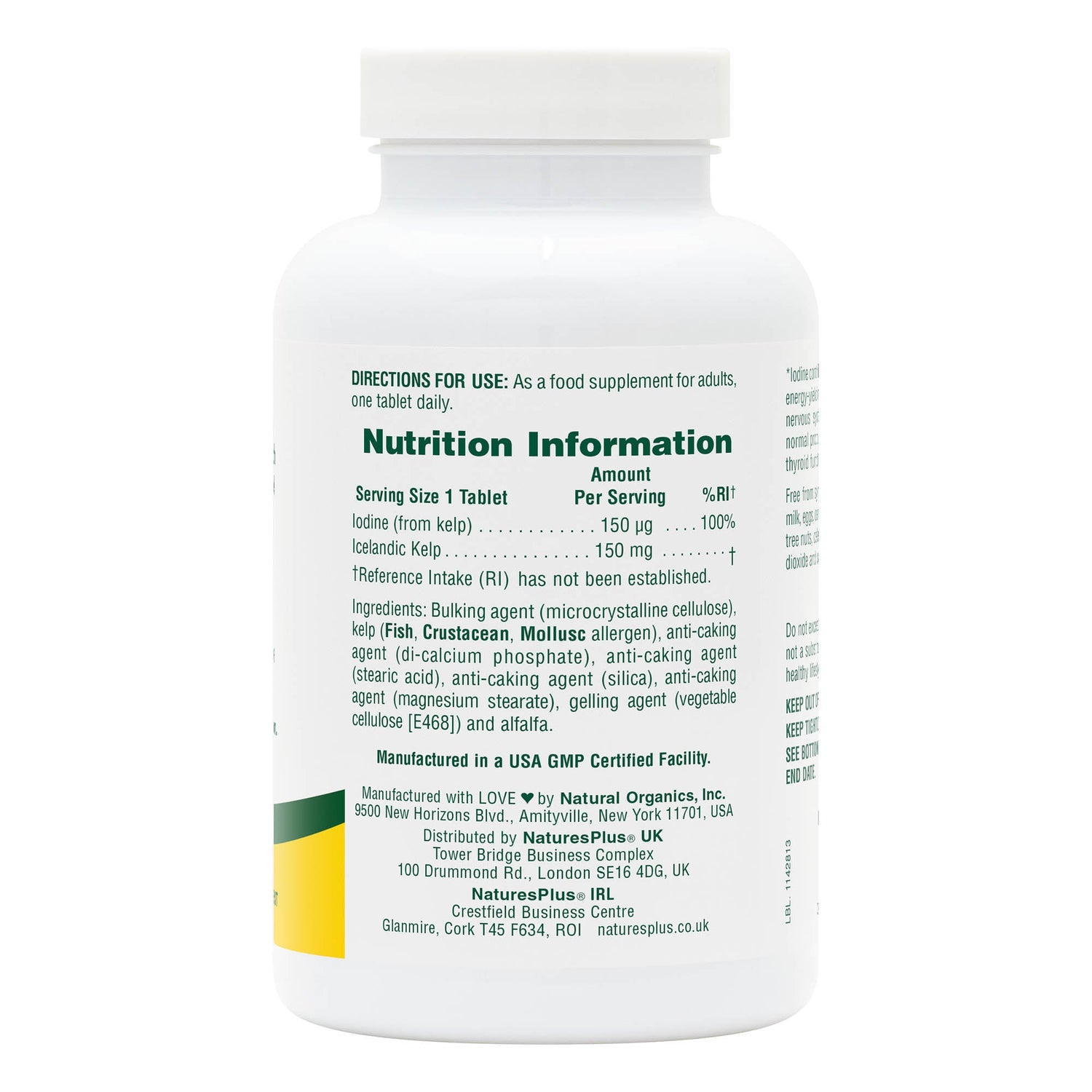 Natures Plus Kelp Tablets (300)