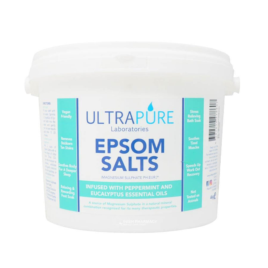 Ultra Pure Epsom Salts Eucalyptus &amp; Peppermint 4Kg