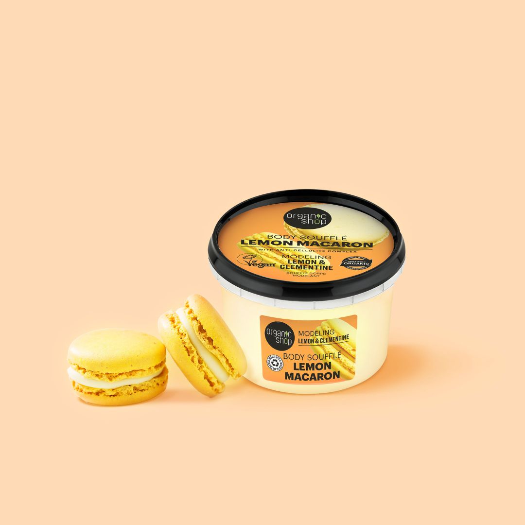 Organic Shop Organic Lemon Macaron Body Souffle Modelling (Lemon &amp; Clementine) 250ml