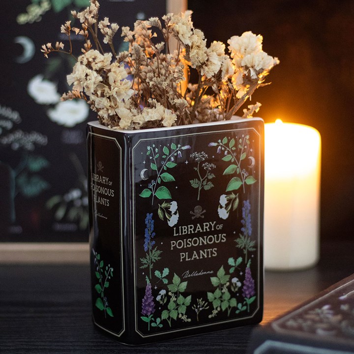 Vase - Book Shaped - "Poisonous Plants"