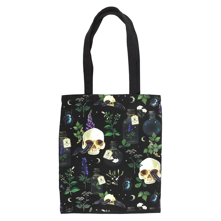 Tote Bag - "Venom & Vines" - Polycotton