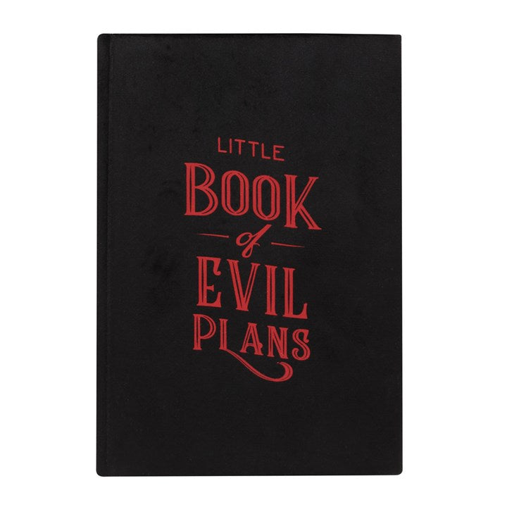 A5 Notebook - (Velvet) "Little Book of Evil Plans"