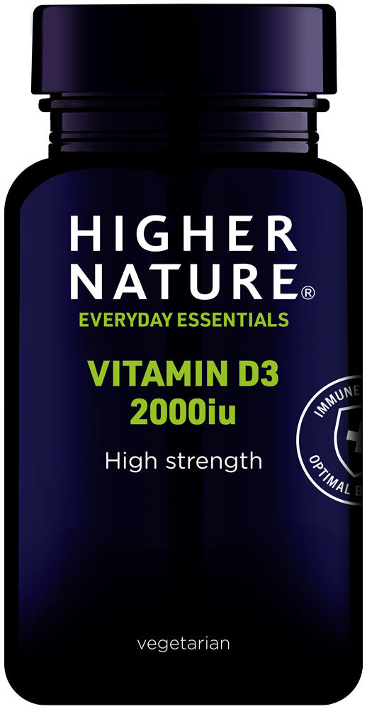 Higher Nature High Strength Vitamin D 2000iu (60 Caps)