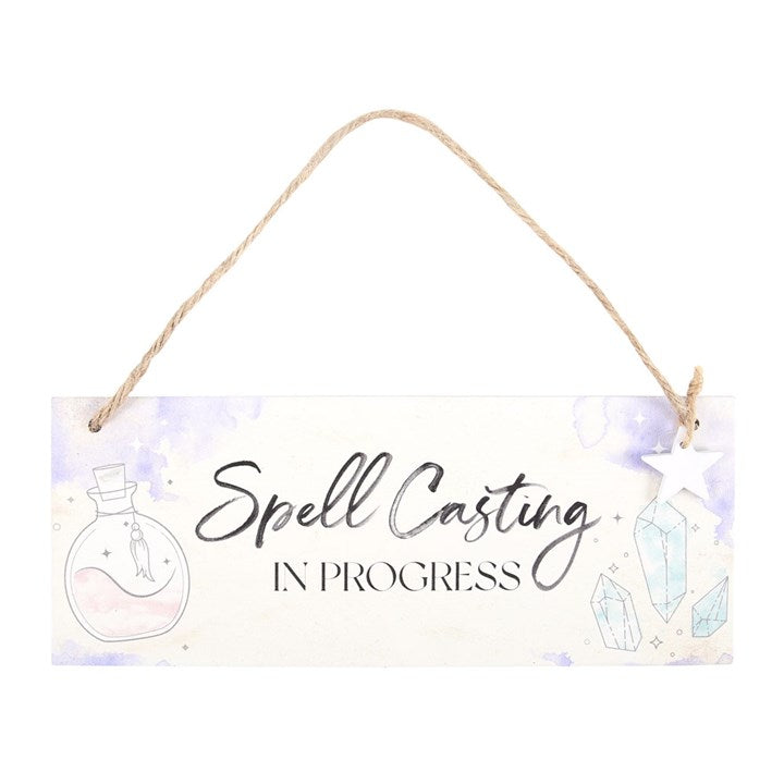 Hanging Sign MDF "Spell Casting In Progress"