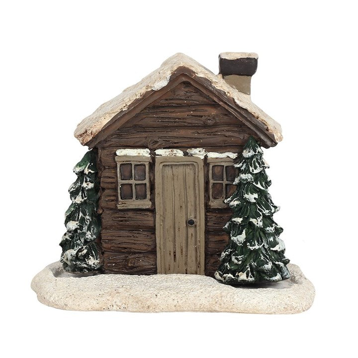Incense Cone Burner - Log Cabin