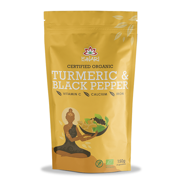 Iswari Turmeric Powder & Black Pepper Organic (150g)