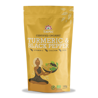 Iswari Turmeric Powder &amp; Black Pepper Organic (150g)