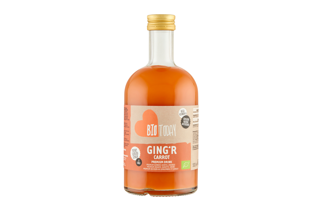 Bio Today Sparkling Carrot &amp; Ginger Drink (Glass) 220ml