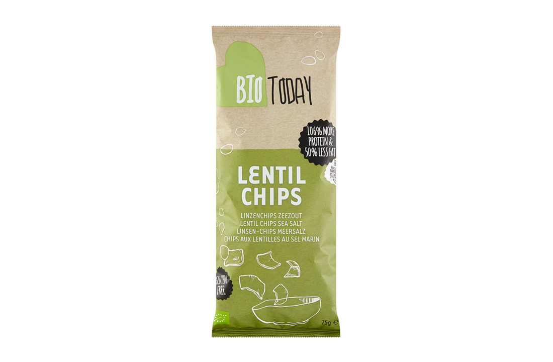 Bio Today Organic Lentil Chips Sea Salt 75g