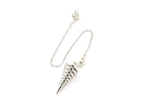 Pendulum - Spiral Ring Silver Coil H:38mm x W:15mm
