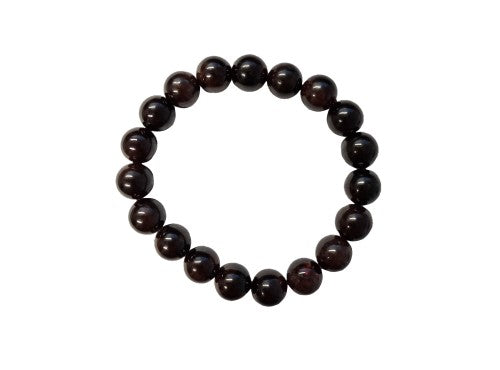Bracelet - Garnet 8mm Ball (55mm) with Message Card