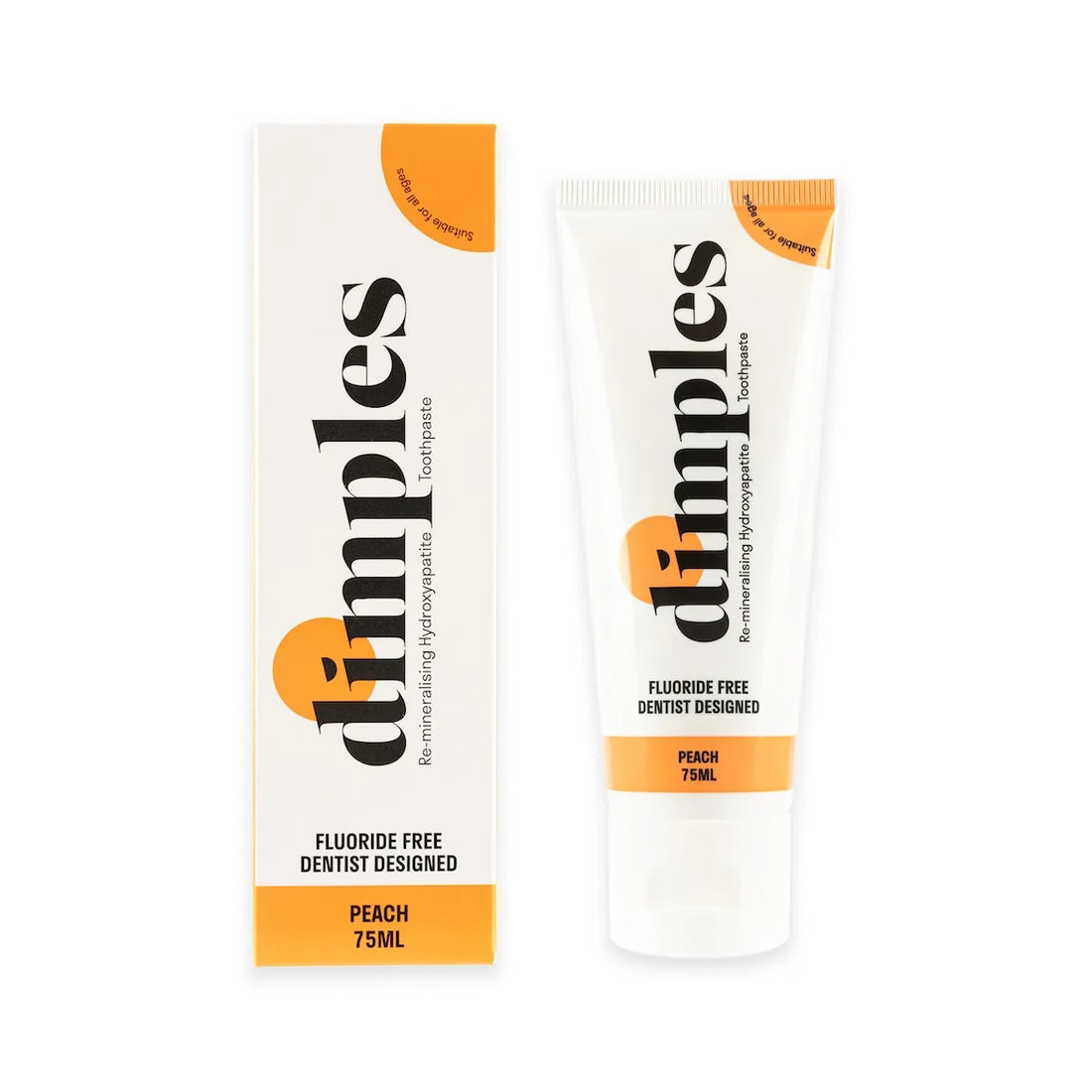 Dimples Hydroxyapatite Toothpaste (Peach) 75ml