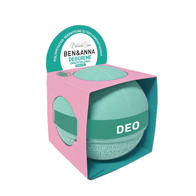 Ben &amp; Anna Deo Creme - Green Balance Poly/Potato Packs ECO 45g