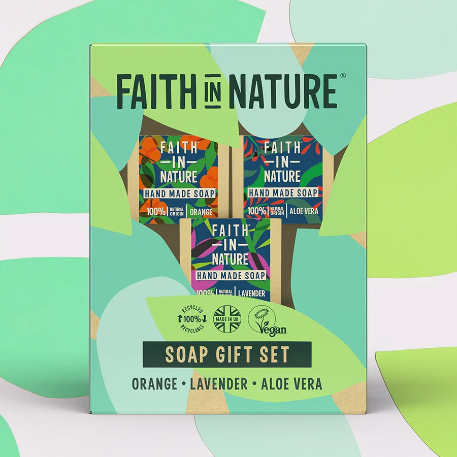 Faith In Nature Soap Stack (3 x 100g)