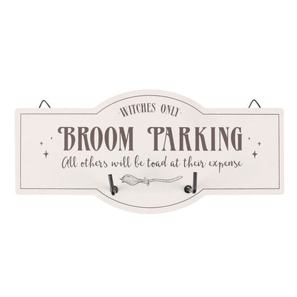 Wall Hook Sign &quot;Broom Parking&quot;