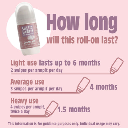 Salt of the Earth Deodorant Roll-On (Lavender &amp; Vanilla) 750ml