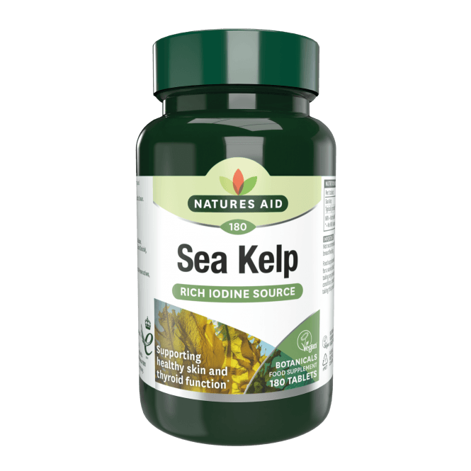 Natures Aid Sea Kelp 187g (150ug Iodine) 180 Tabs