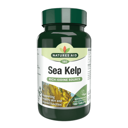 Natures Aid Sea Kelp 187g (150ud Iodine) 180 Tabs