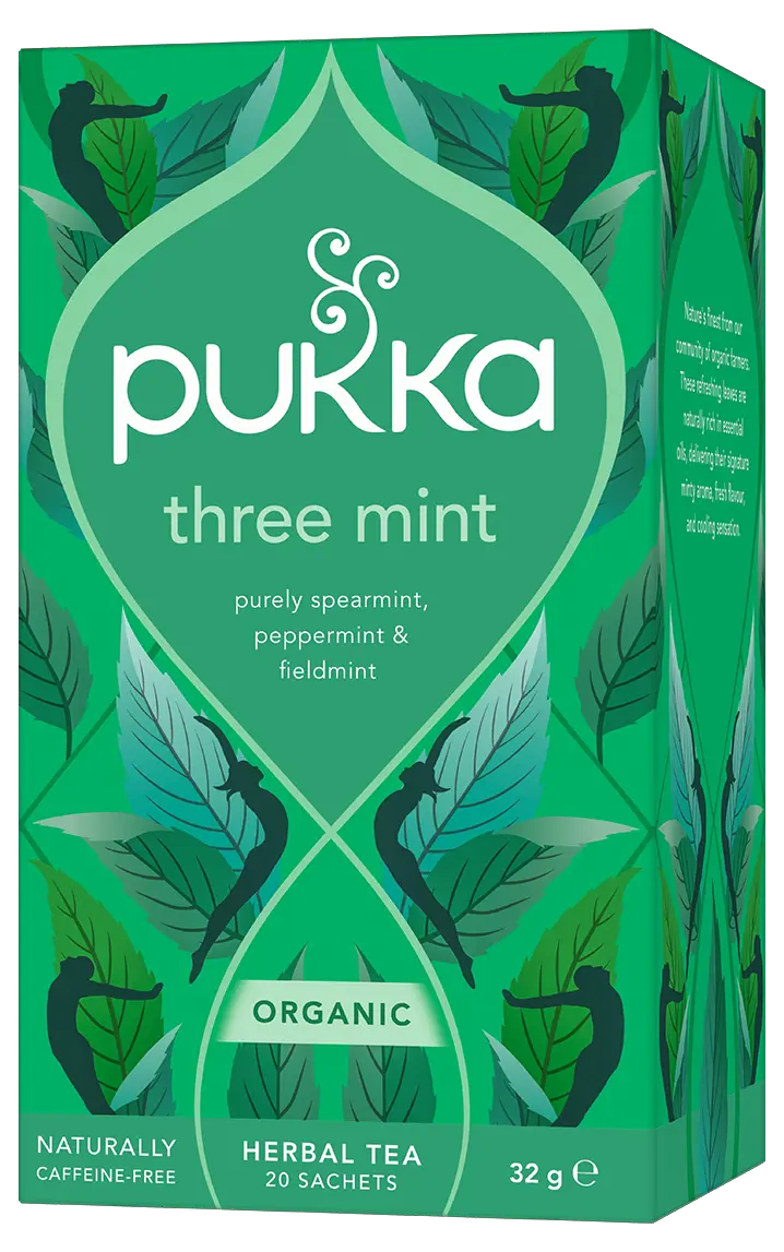 Pukka Tea Organic Three Mint Tea DB 40g (20 tea sachets)
