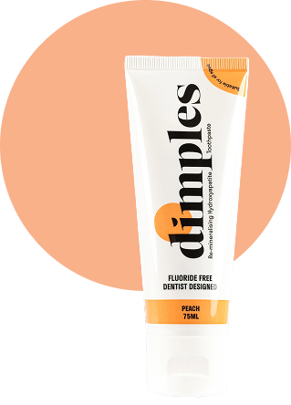 Dimples Hydroxyapatite Toothpaste (Peach) 75ml