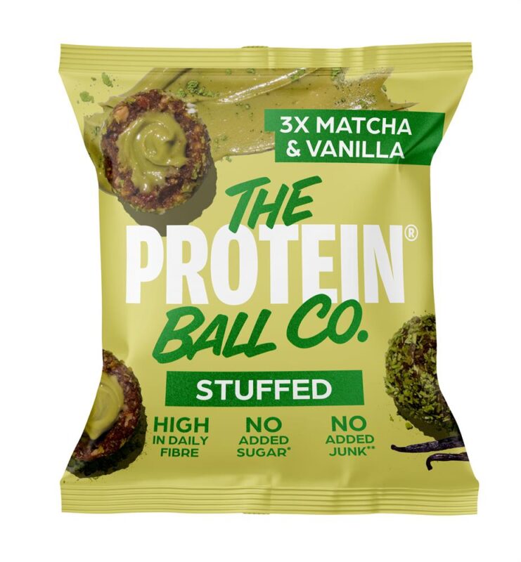 Protein Balls - Matcha &amp; Vanilla (Stuffed) (3 Balls)