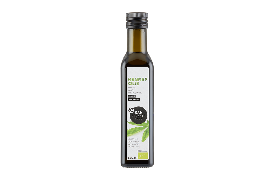 RAW Organic Cold Pressed Hemp Oil 250ml