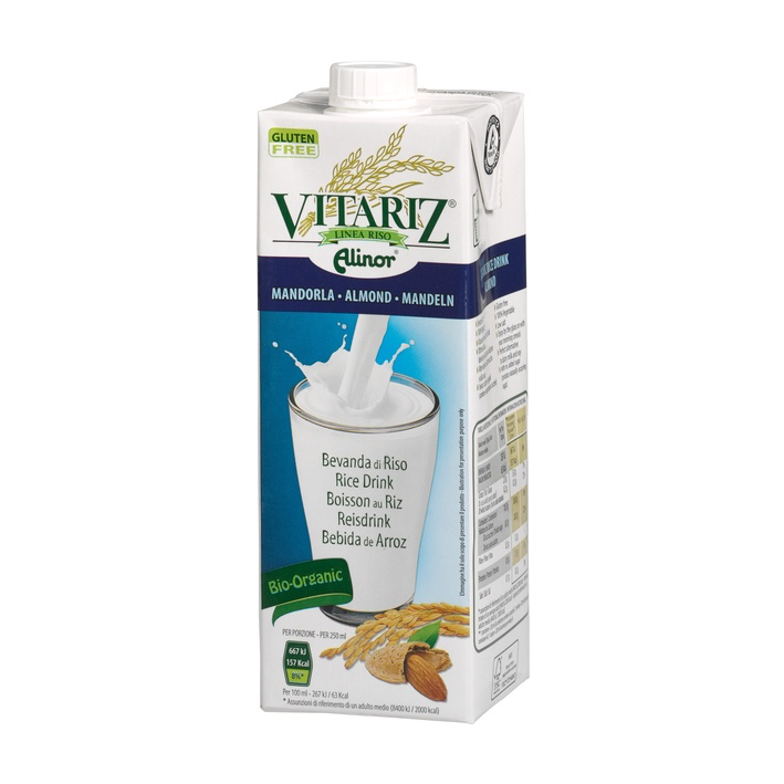 Vitariz Organic Brown Rice Drink w/Almond 1Ltr