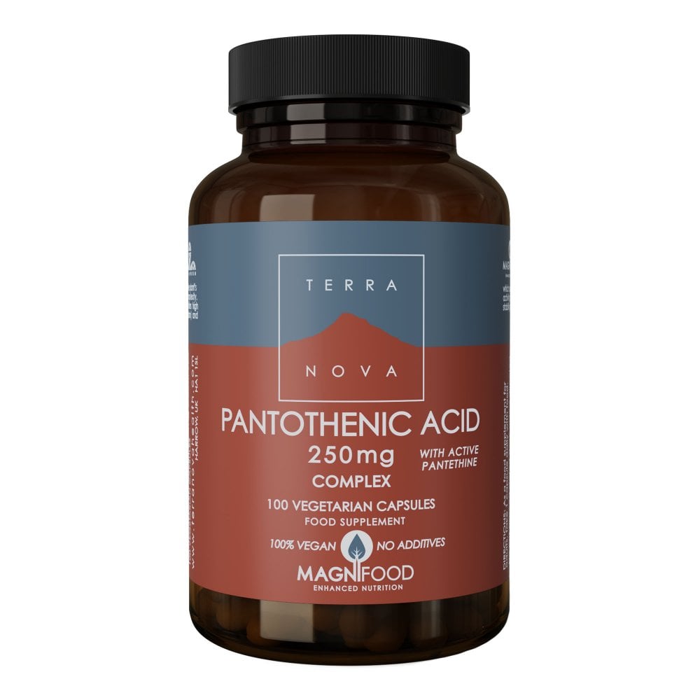 Terranova Pantothenic Acid (w/Pantethine) 250mg (100 Caps)