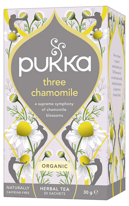 Pukka Tea Organic Three Chamomile Tea DB 40g (20 tea sachets)