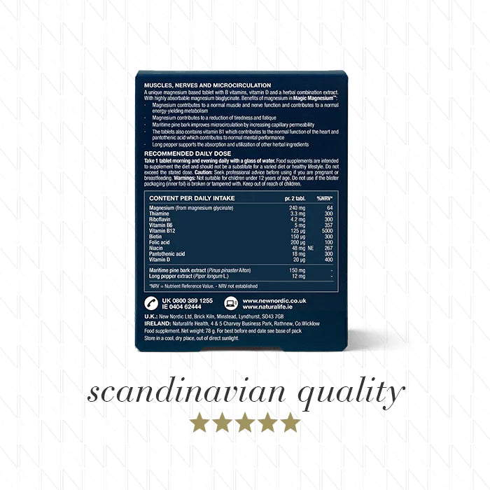 New Nordic Magic Magnesium Glycinate (60 Tabs)