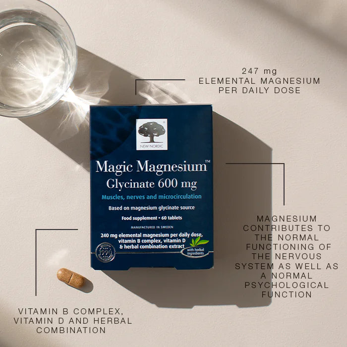 New Nordic Magic Magnesium Glycinate (60 Tabs)