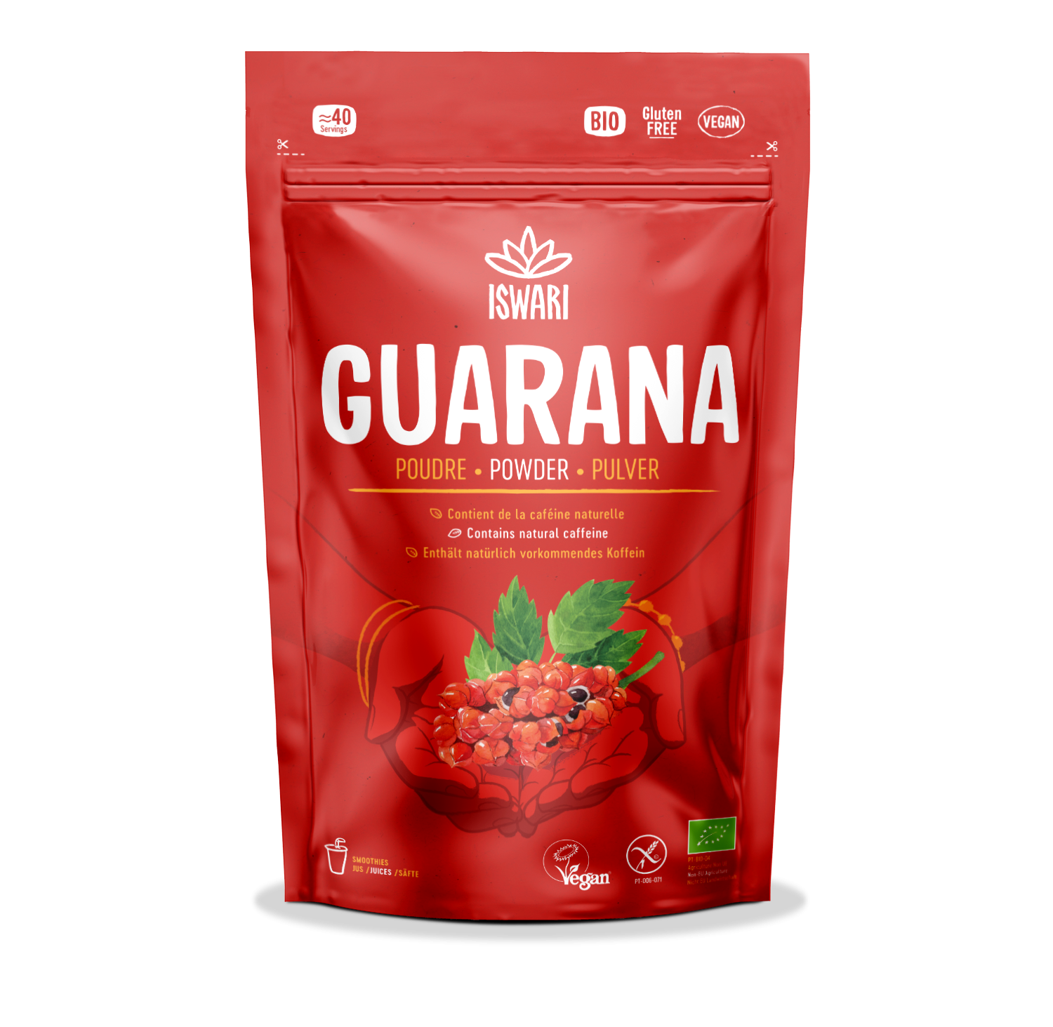 Iswari Guarana Powder Organic (70g)