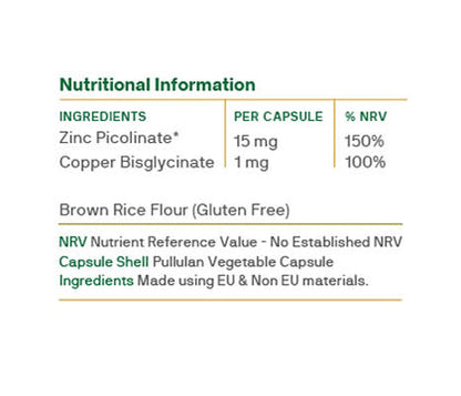 Macanta Zinc Picolinate 15mg (30 capsules)