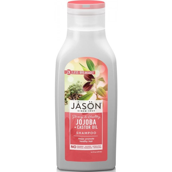 Jason Jojoba &amp; Castor Oil Shampoo 473ml (Healthy Hair)