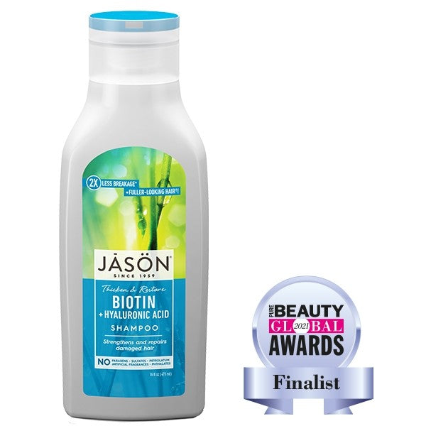 Jason Biotin + Hyaluronic Acid Shampoo 473ml (Damaged Hair)