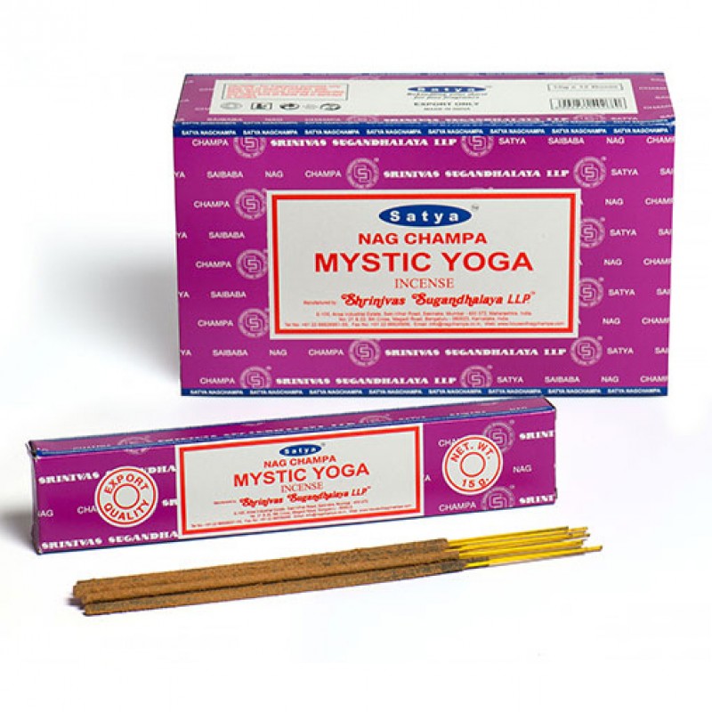 Incense Sticks Satya - Nag Champa Mystic Yoga - 16g (approx 15 Sticks)