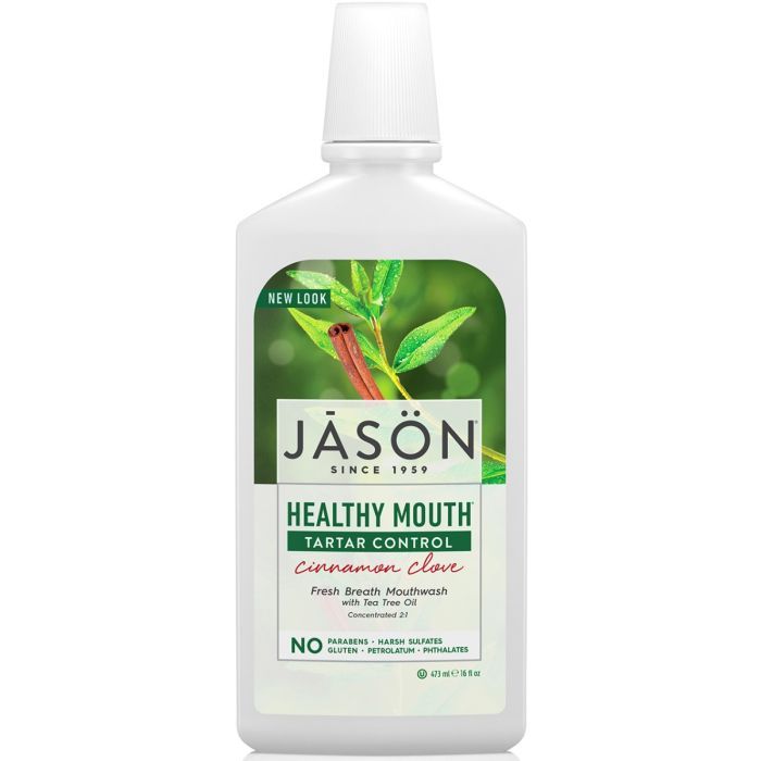 Jason Healthy Mouth Tartar Control Mouthwash 473ml (Cinnamon Clove)