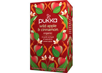Pukka Wild Apple &amp; Cinnamon Organic Tea 40g (20 tea sachets)