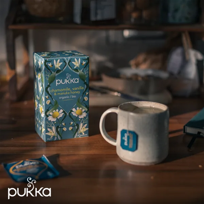 Pukka Chamomile, Vanilla &amp; Manuka Honey Organic Tea 32g (20 tea sachets)