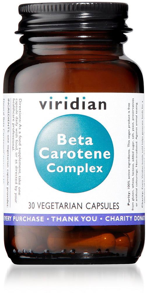 Viridian Beta Carotene - 30 Veg Caps