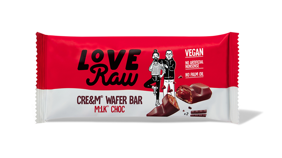 Love Raw Vegan Chocolate Wafer Bar (2 x 21.5g)
