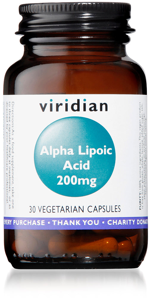 Viridian Alpha Lipoic Acid 200mg - 30 Veg Caps